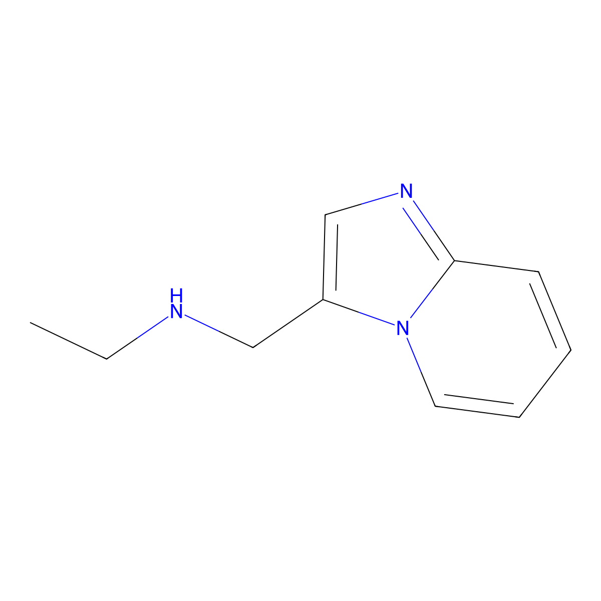 N-(imidazo[1,2-a]pyridin-3-ylmethyl)ethanamine molecular structure, CAS 1428233-67-3