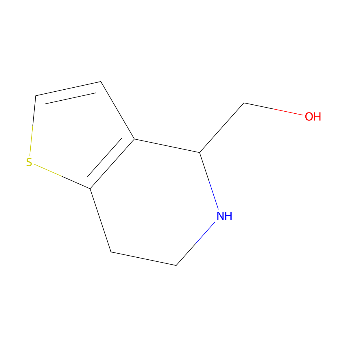 4,5,6,7-Tetrahydrothieno[3,2-c]pyridin-4-ylmethanol molecular structure, CAS 1428233-87-7
