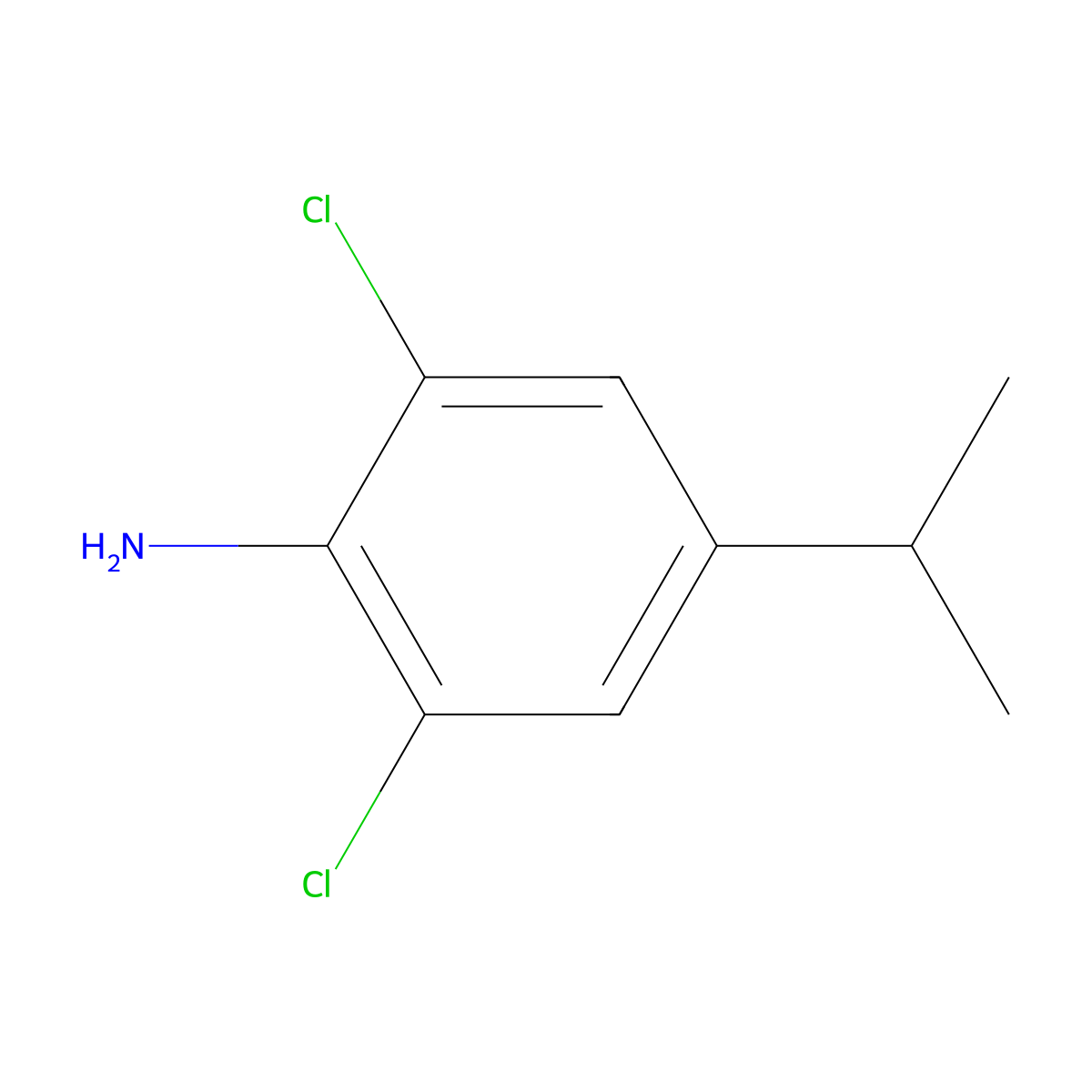 2,6-Dichloro-4-isopropylaniline molecular structure, CAS 1428234-45-0