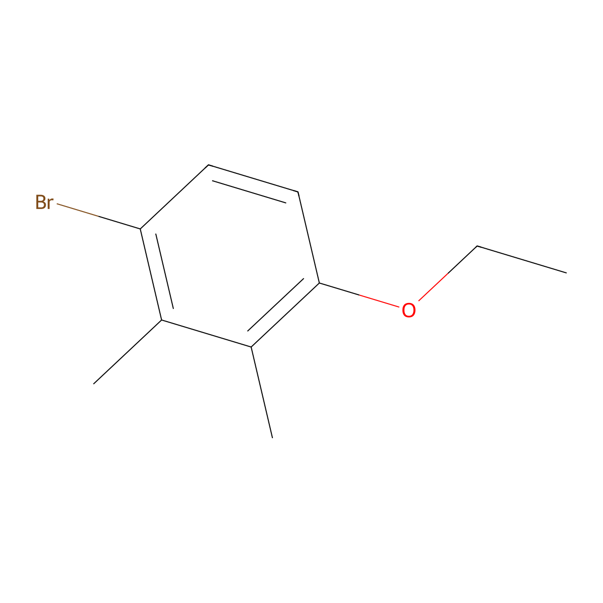 1-Bromo-4-ethoxy-2,3-dimethylbenzene molecular structure, CAS 1428234-61-0