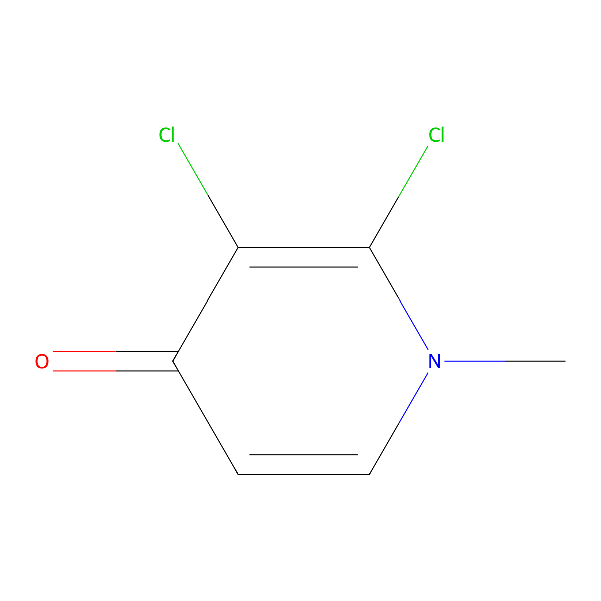 2,3-Dichloro-1-methyl-4-(1H)-pyridone molecular structure, CAS 1428234-62-1