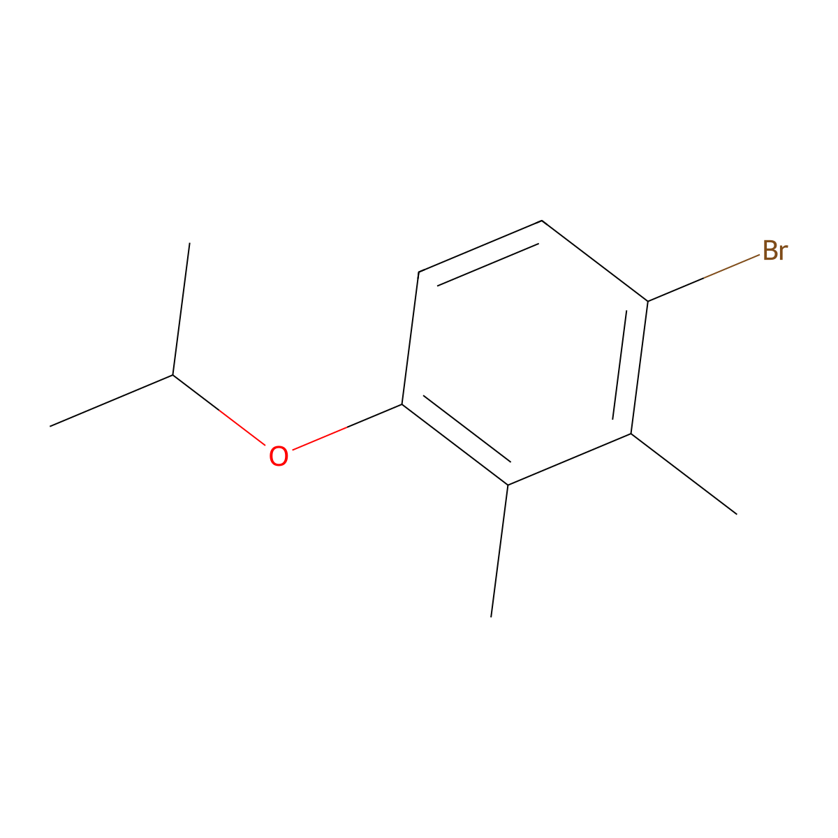 4-Bromo-2,3-dimethyl-1-isopropoxybenzene molecular structure, CAS 1428234-69-8
