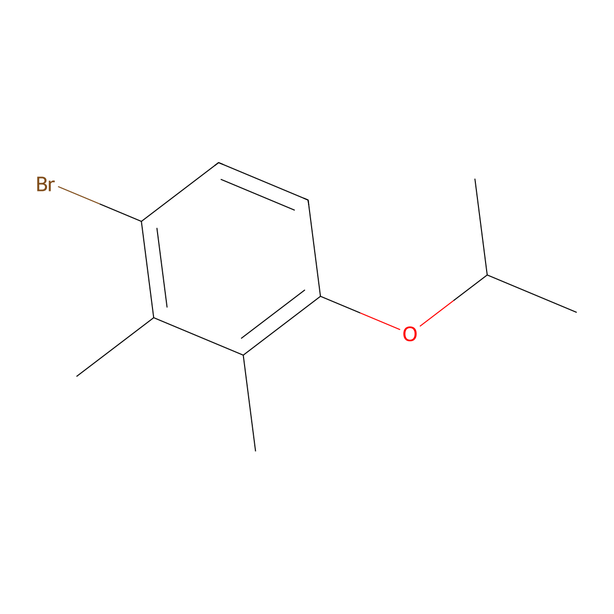 4-Bromo-2,3-dimethyl-1-isopropoxybenzene molecular structure, CAS 1428234-69-8