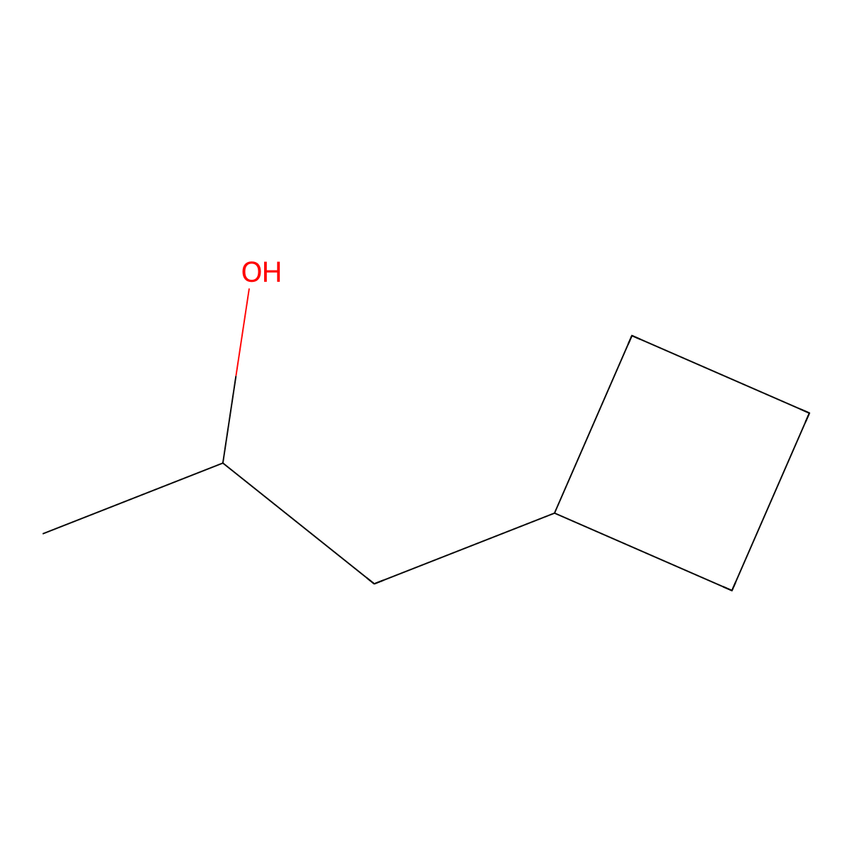 (R)-1-Cyclobutylpropan-2-ol molecular structure, CAS 1428241-33-1