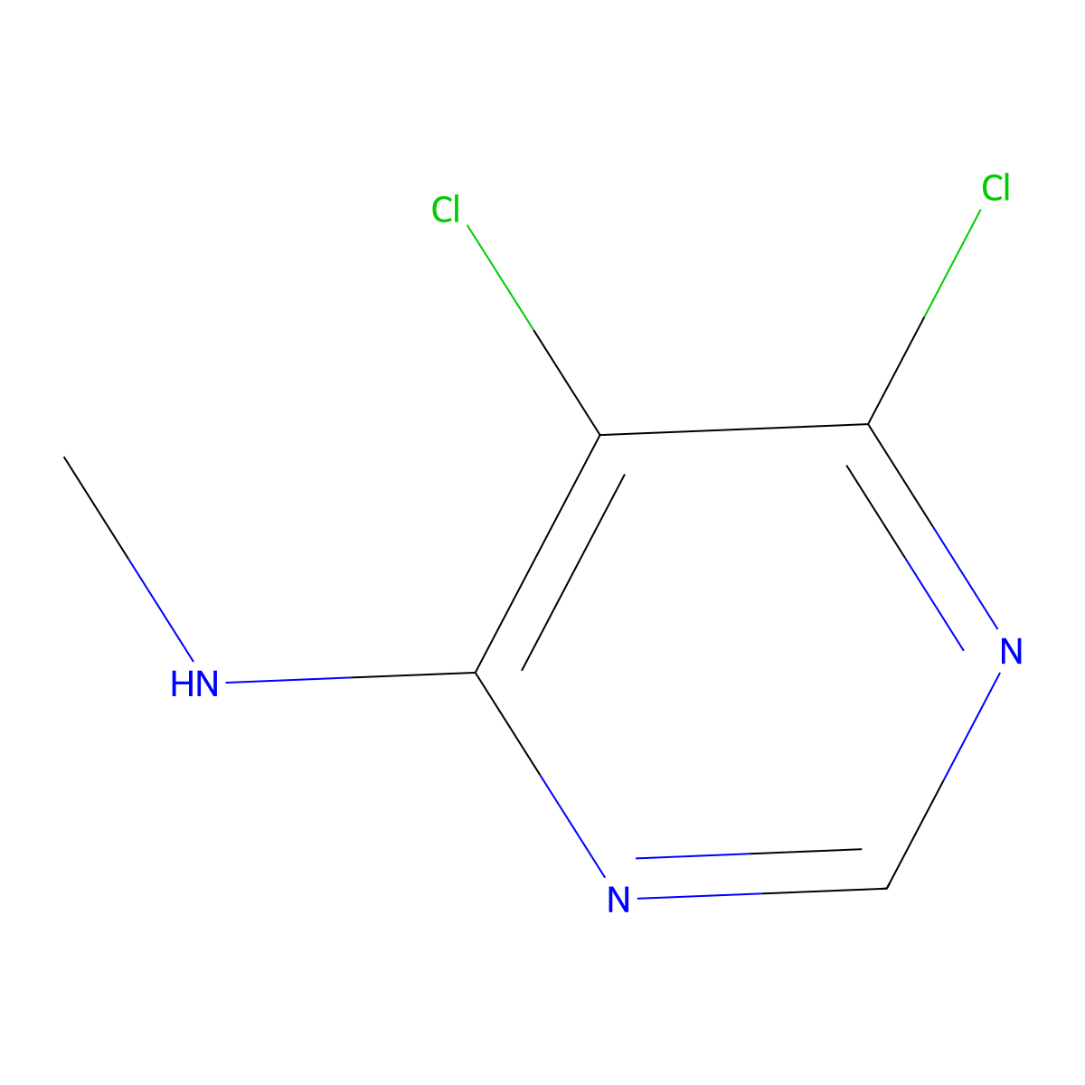 5,6-dichloro-N-methyl-4-Pyrimidinamine molecular structure, CAS 1428252-93-0