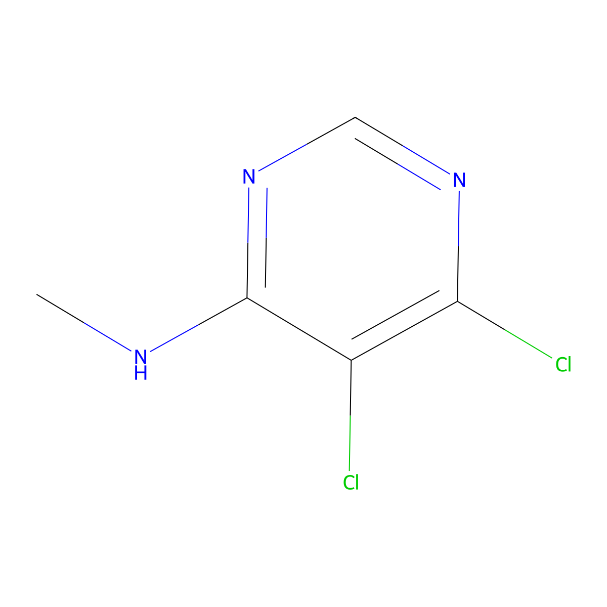 5,6-dichloro-N-methyl-4-Pyrimidinamine molecular structure, CAS 1428252-93-0