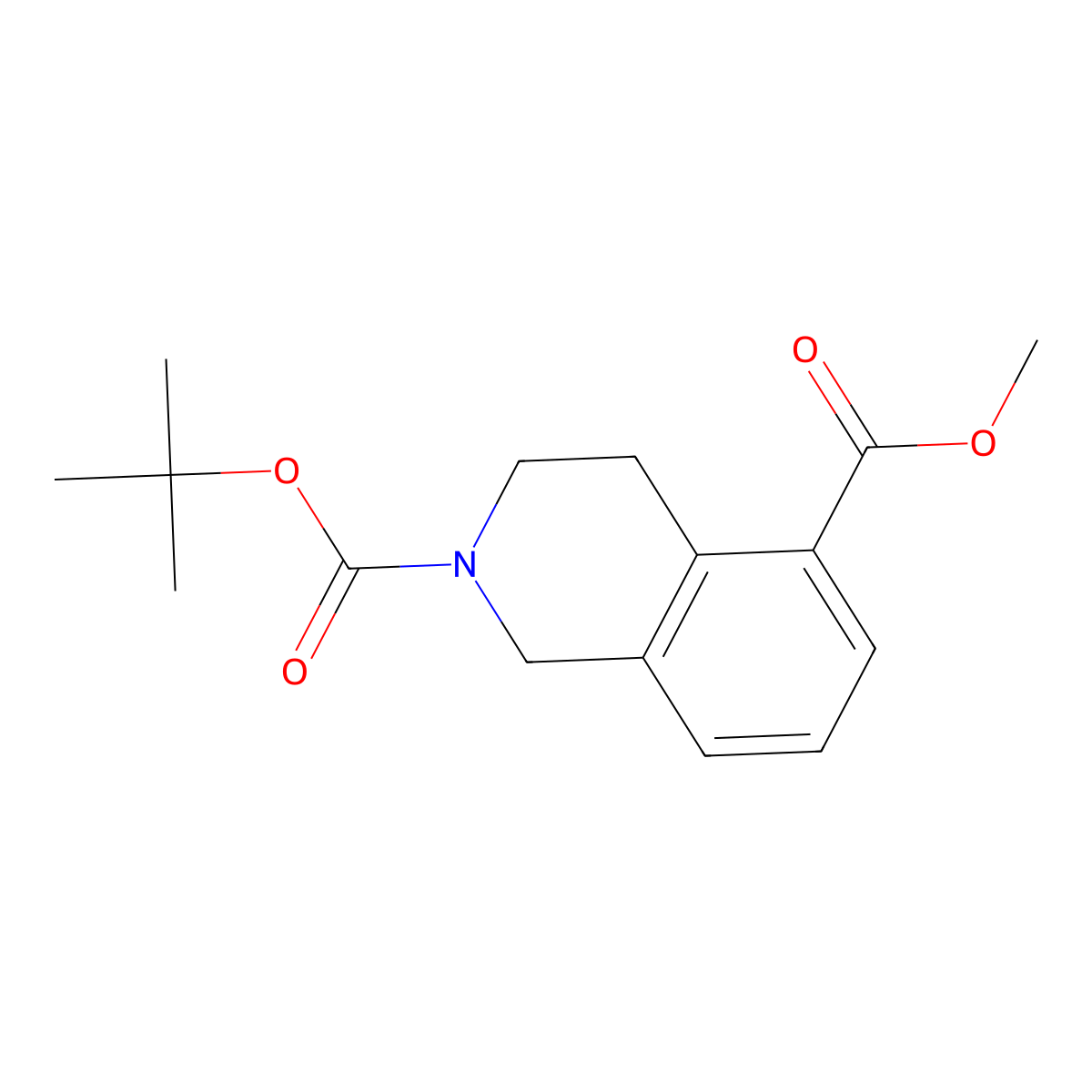 3,4-Dihydro-1H-isoquinoline-2,5-dicarboxylic acid 2-tert-butyl ester 5-methyl ester molecular structure, CAS 1428327-32-5