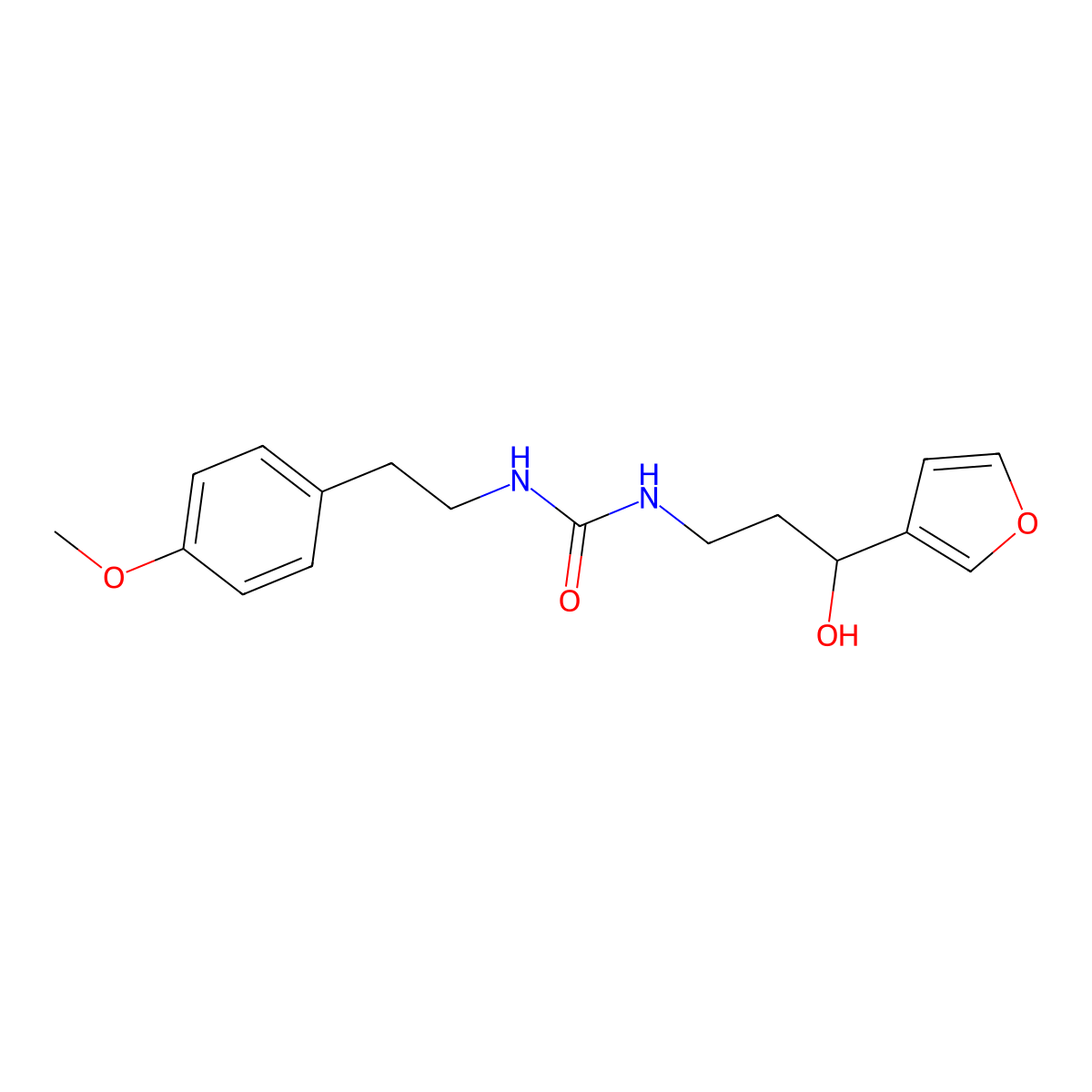 1-(3-(Furan-3-yl)-3-hydroxypropyl)-3-(4-methoxyphenethyl)urea molecular structure, CAS 1428352-38-8