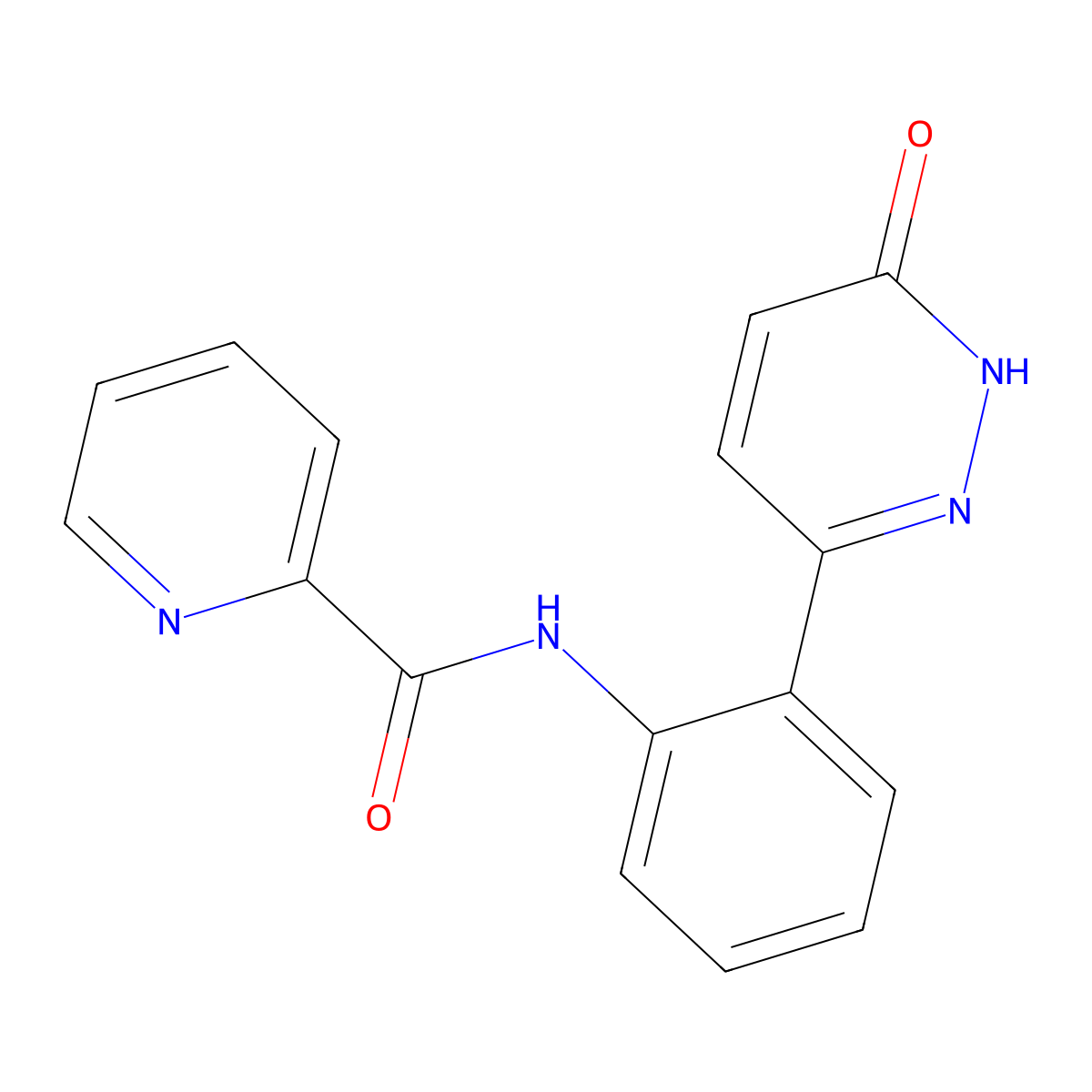 N-(2-(6-oxo-1,6-dihydropyridazin-3-yl)phenyl)picolinamide molecular structure, CAS 1428352-48-0