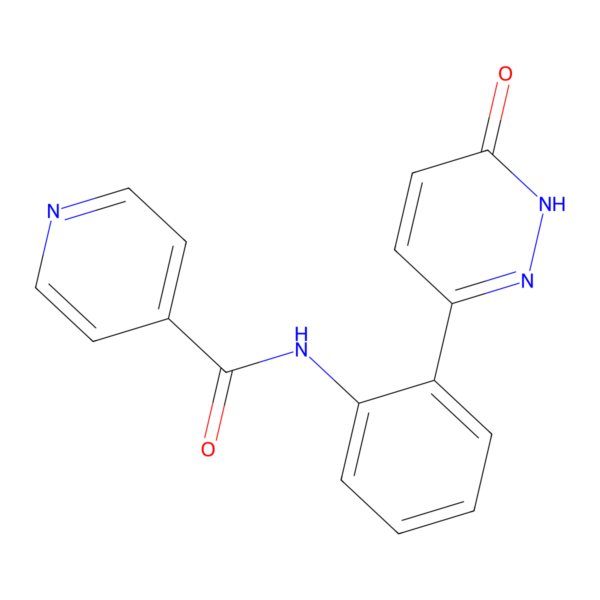 N-(2-(6-oxo-1,6-dihydropyridazin-3-yl)phenyl)isonicotinamide molecular structure, CAS 1428352-68-4
