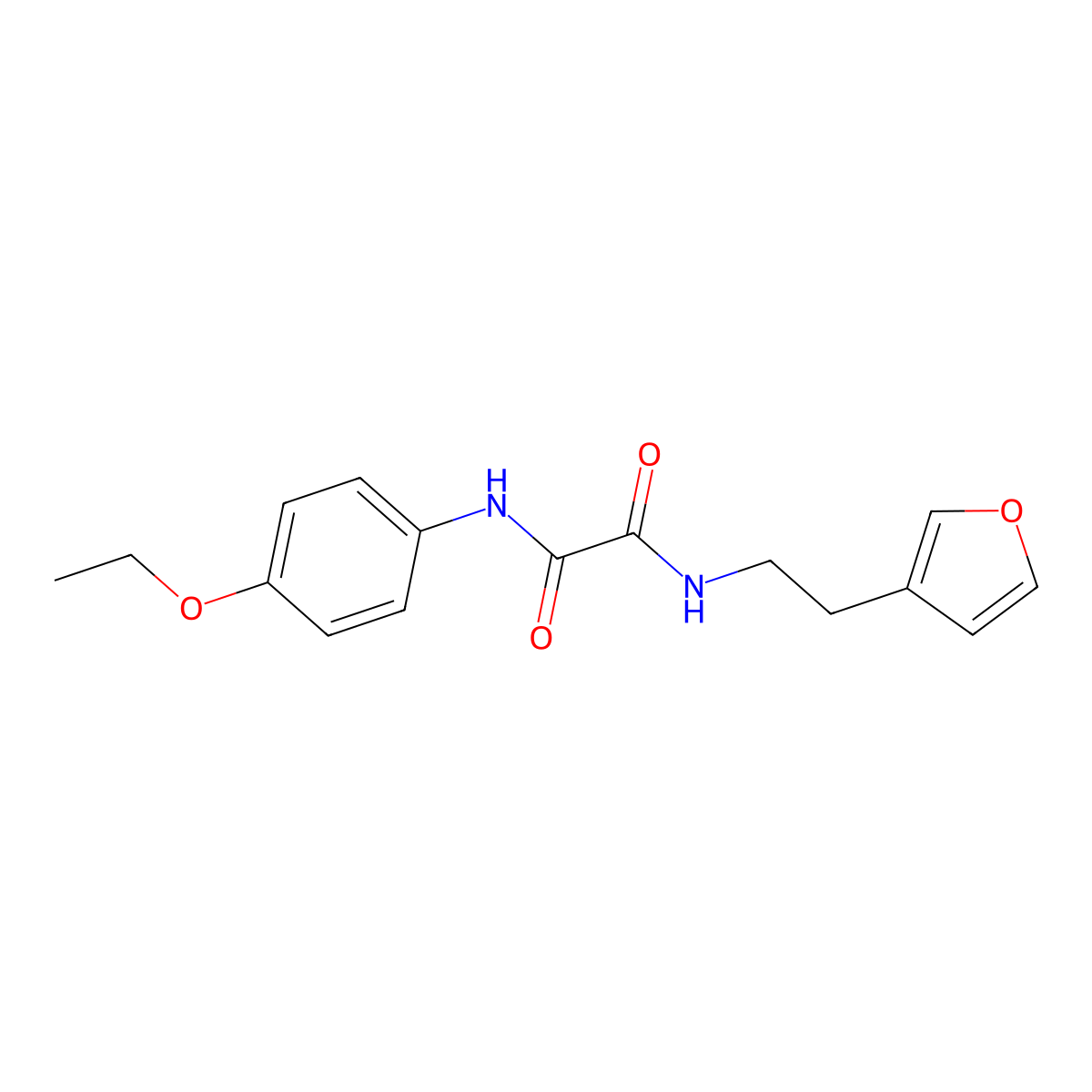 N'-(4-Ethoxyphenyl)-N-[2-(furan-3-YL)ethyl]ethanediamide molecular structure, CAS 1428355-90-1