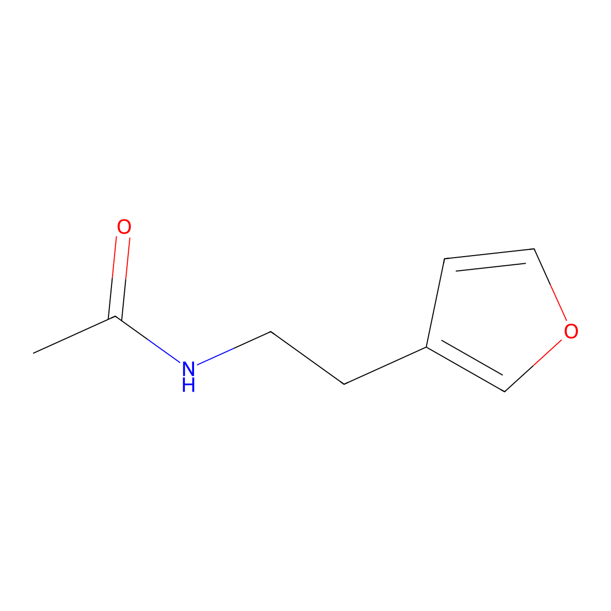 N-[2-(Furan-3-YL)ethyl]acetamide molecular structure, CAS 1428356-55-1