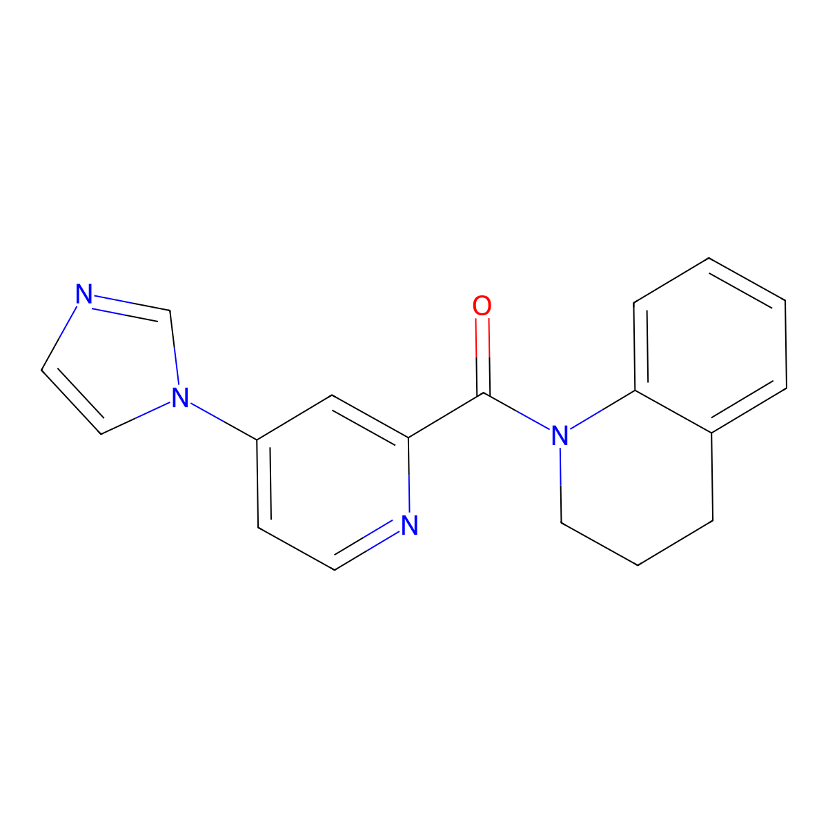 (4-(1H-imidazol-1-yl)pyridin-2-yl)(3,4-dihydroquinolin-1(2H)-yl)methanone molecular structure, CAS 1428357-83-8