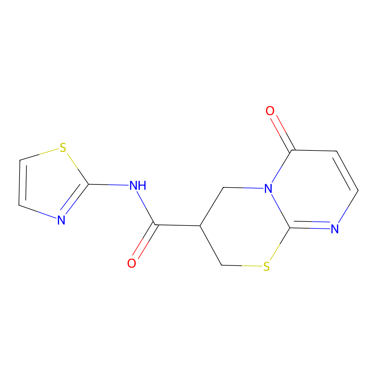 6-oxo-N-(thiazol-2-yl)-2,3,4,6-tetrahydropyrimido[2,1-b][1,3]thiazine-3-carboxamide molecular structure, CAS 1428358-65-9