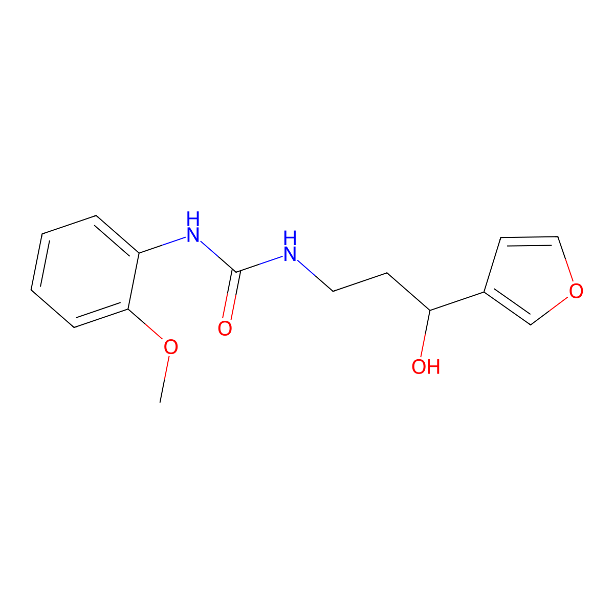 1-(3-(Furan-3-yl)-3-hydroxypropyl)-3-(2-methoxyphenyl)urea molecular structure, CAS 1428365-86-9