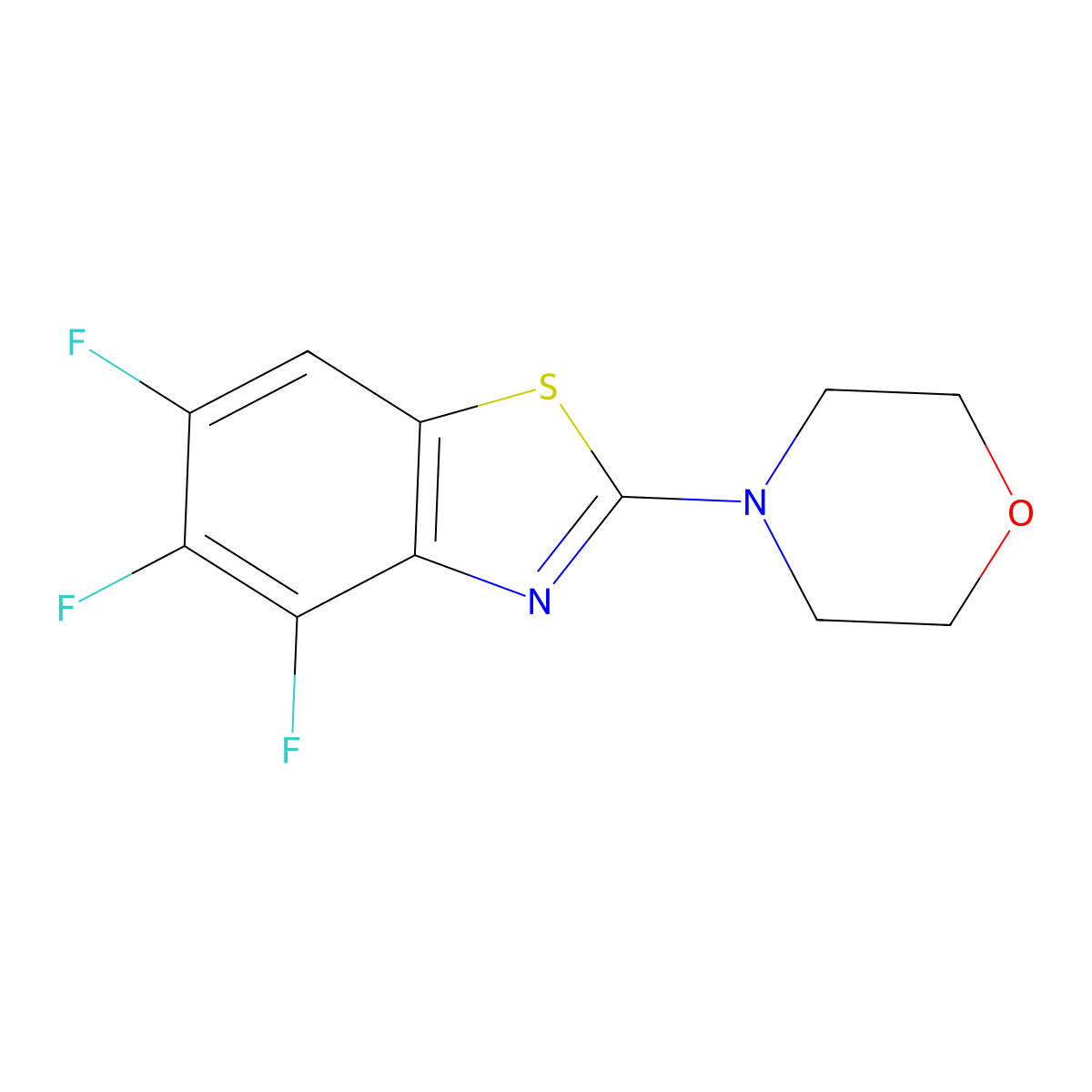 4-(4,5,6-Trifluorobenzo[d]thiazol-2-yl)morpholine molecular structure, CAS 1428371-52-1