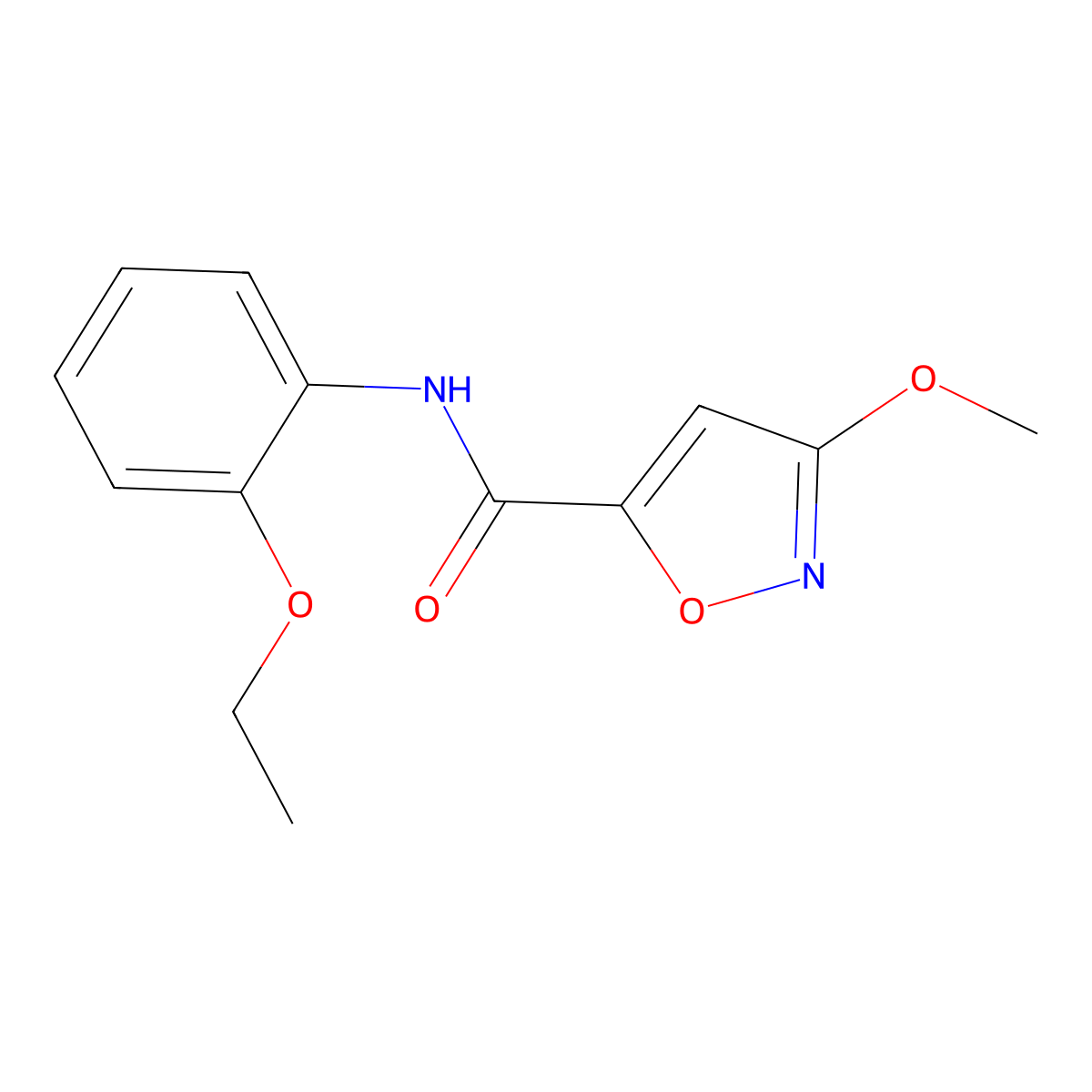 N-(2-ethoxyphenyl)-3-methoxyisoxazole-5-carboxamide molecular structure, CAS 1428374-69-9