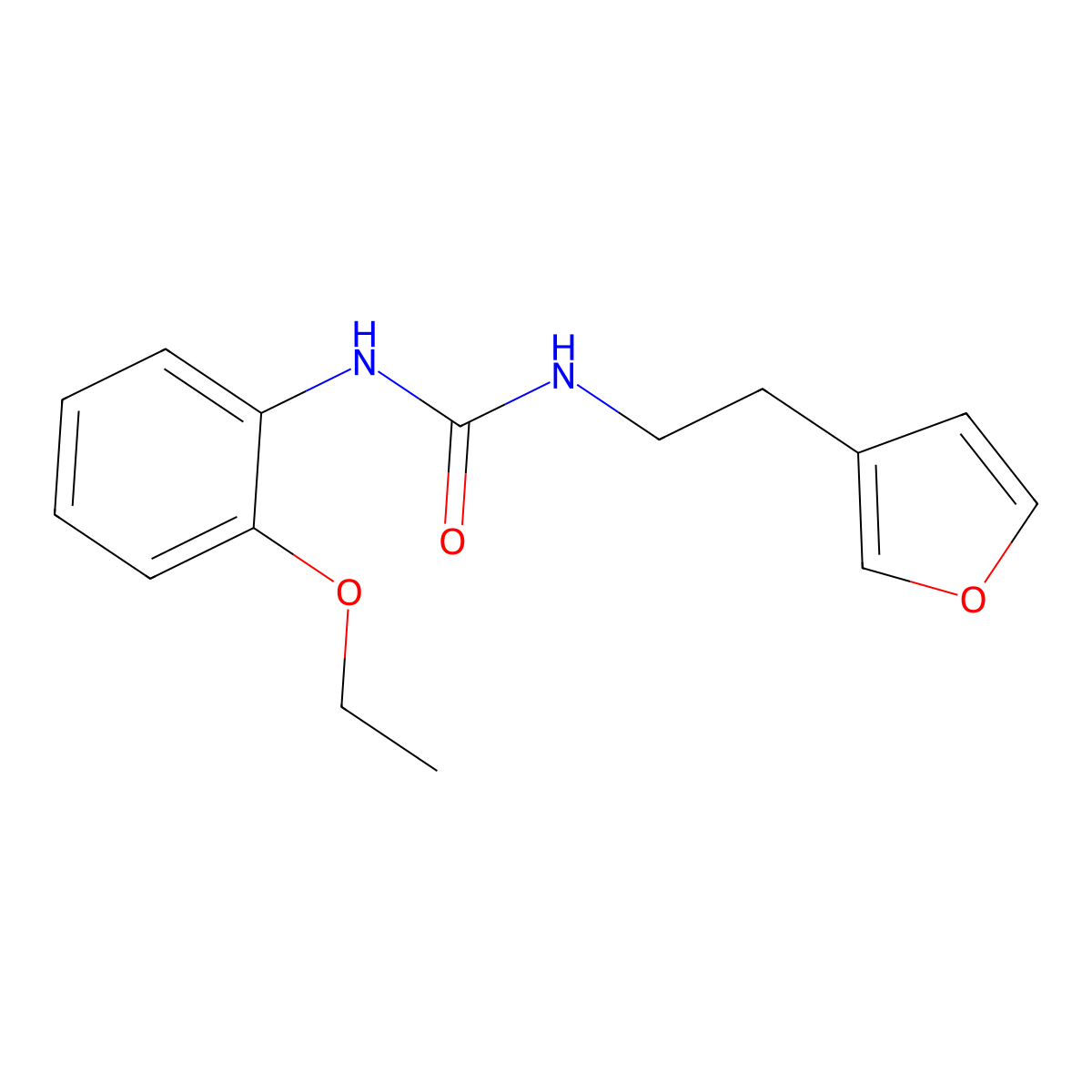 1-(2-Ethoxyphenyl)-3-[2-(furan-3-YL)ethyl]urea molecular structure, CAS 1428378-15-7