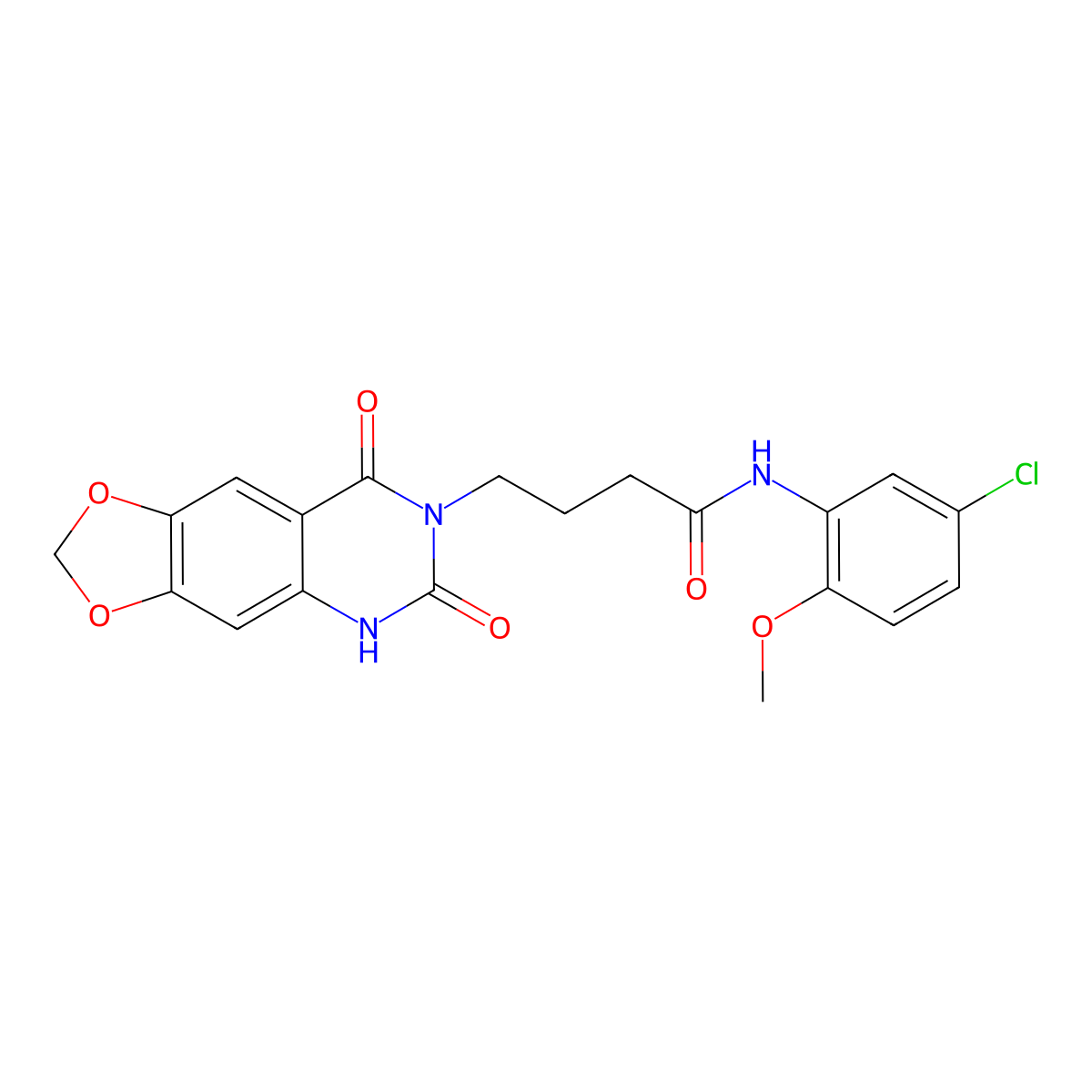 N-(5-chloro-2-methoxyphenyl)-4-(6,8-dioxo-5,6-dihydro-[1,3]dioxolo[4,5-g]quinazolin-7(8H)-yl)butanamide molecular structure, CAS 1428378-99-7