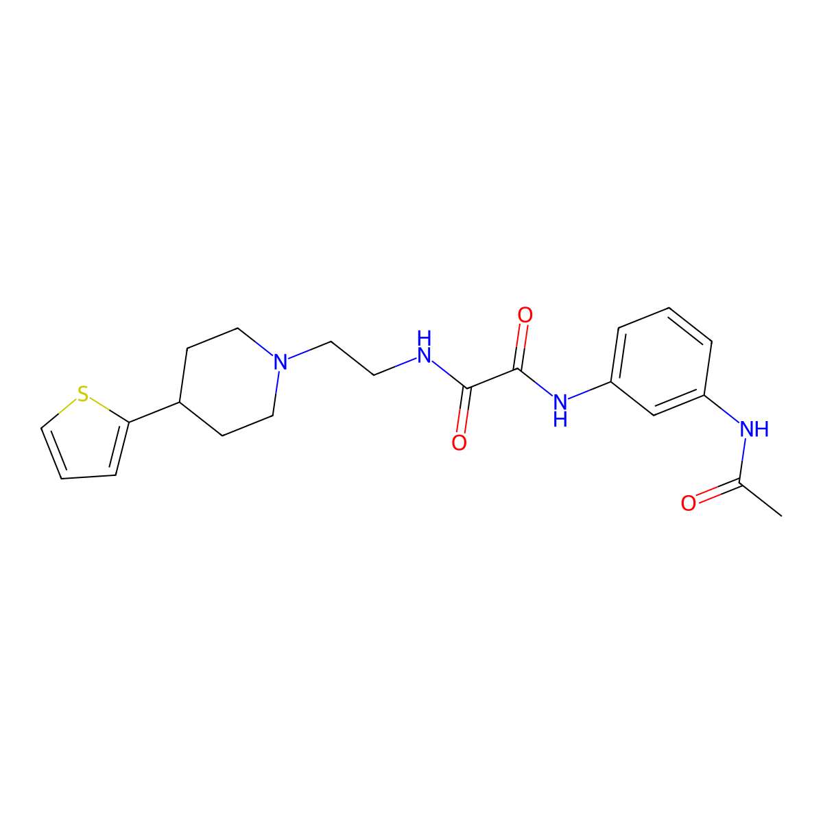N1-(3-acetamidophenyl)-N2-(2-(4-(thiophen-2-yl)piperidin-1-yl)ethyl)oxalamide molecular structure, CAS 1428380-09-9