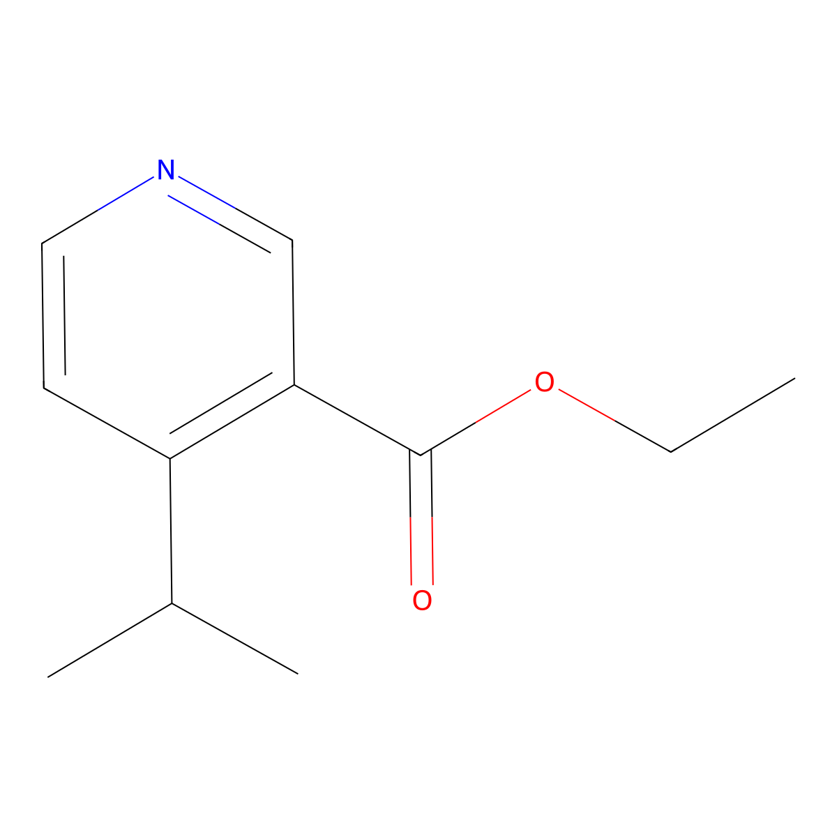 Ethyl 4-isopropylnicotinate molecular structure, CAS 1428419-47-9