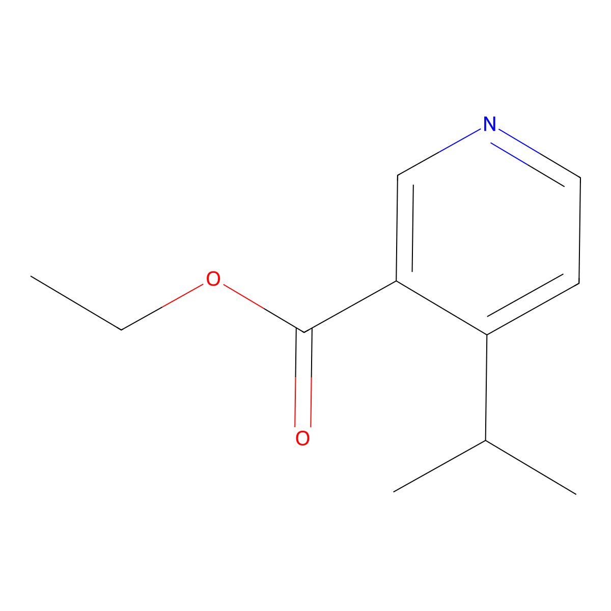 Ethyl 4-isopropylnicotinate molecular structure, CAS 1428419-47-9