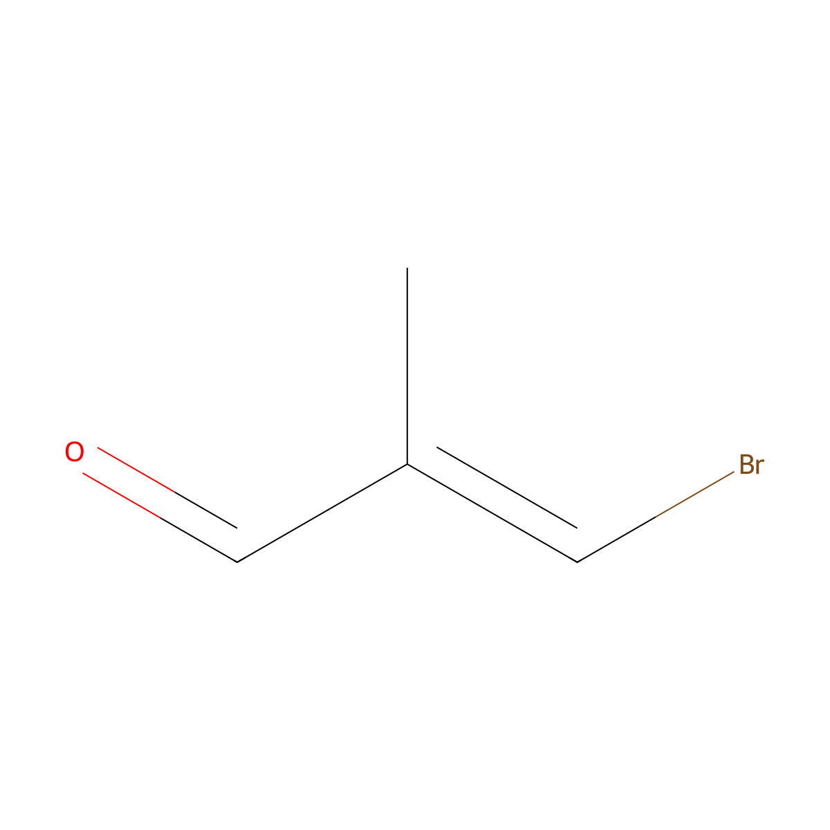 (2E)-3-bromo-2-methylprop-2-enal molecular structure, CAS 142843-55-8