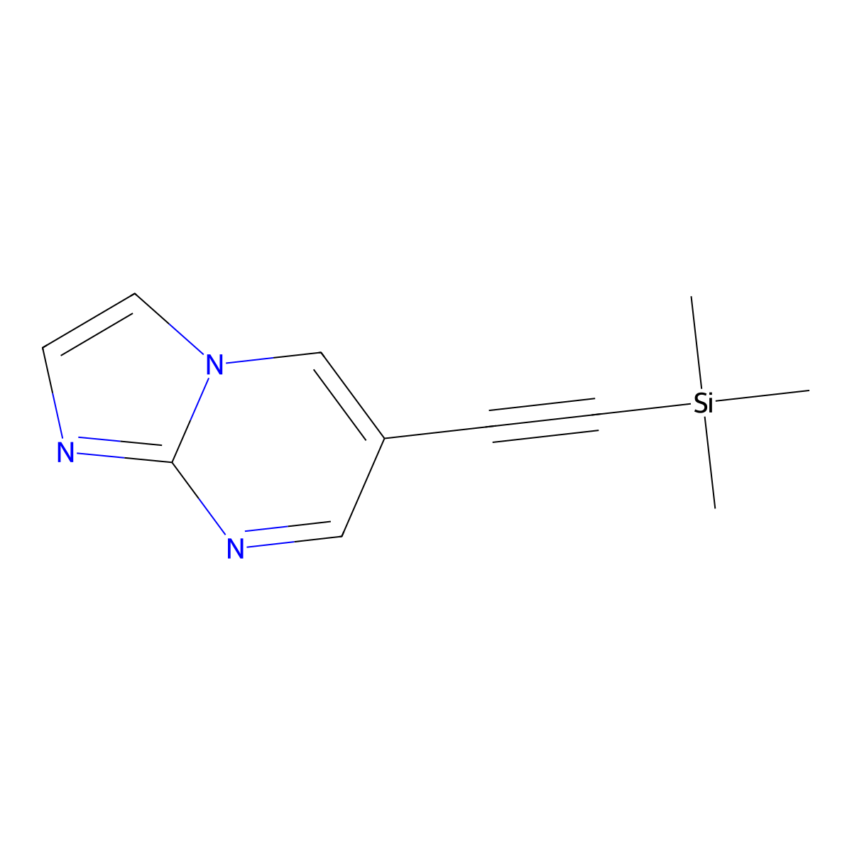 6-((Trimethylsilyl)ethynyl)imidazo[1,2-a]pyrimidine molecular structure, CAS 1428445-97-9