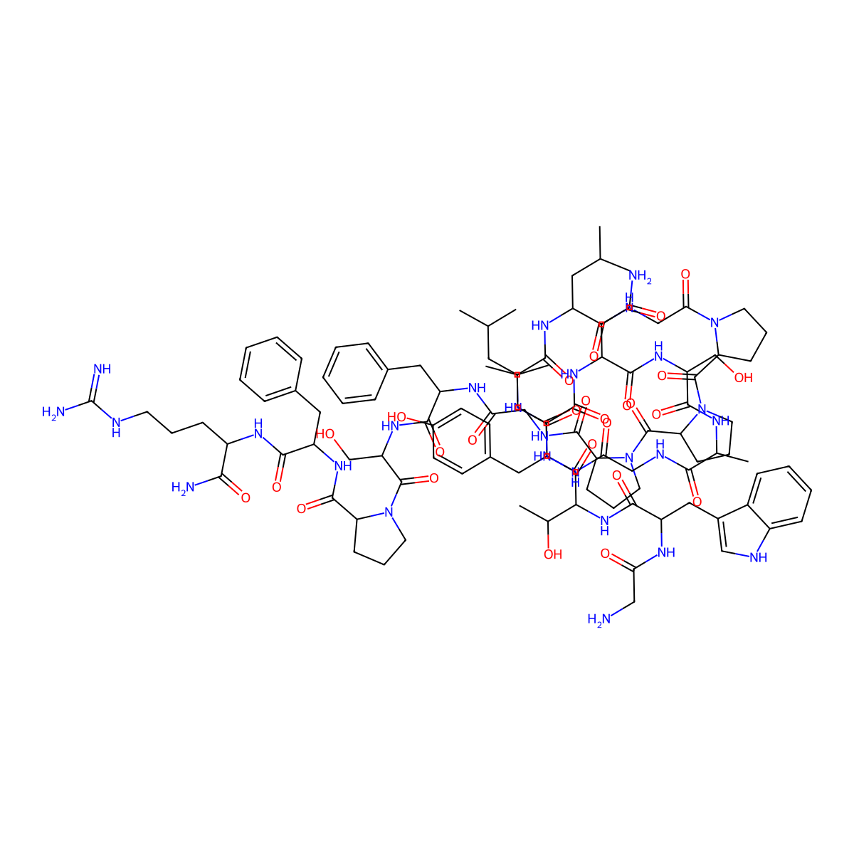 Galanin-(1-13)-bradykinin-(2-9)-amide molecular structure, CAS 142846-71-7