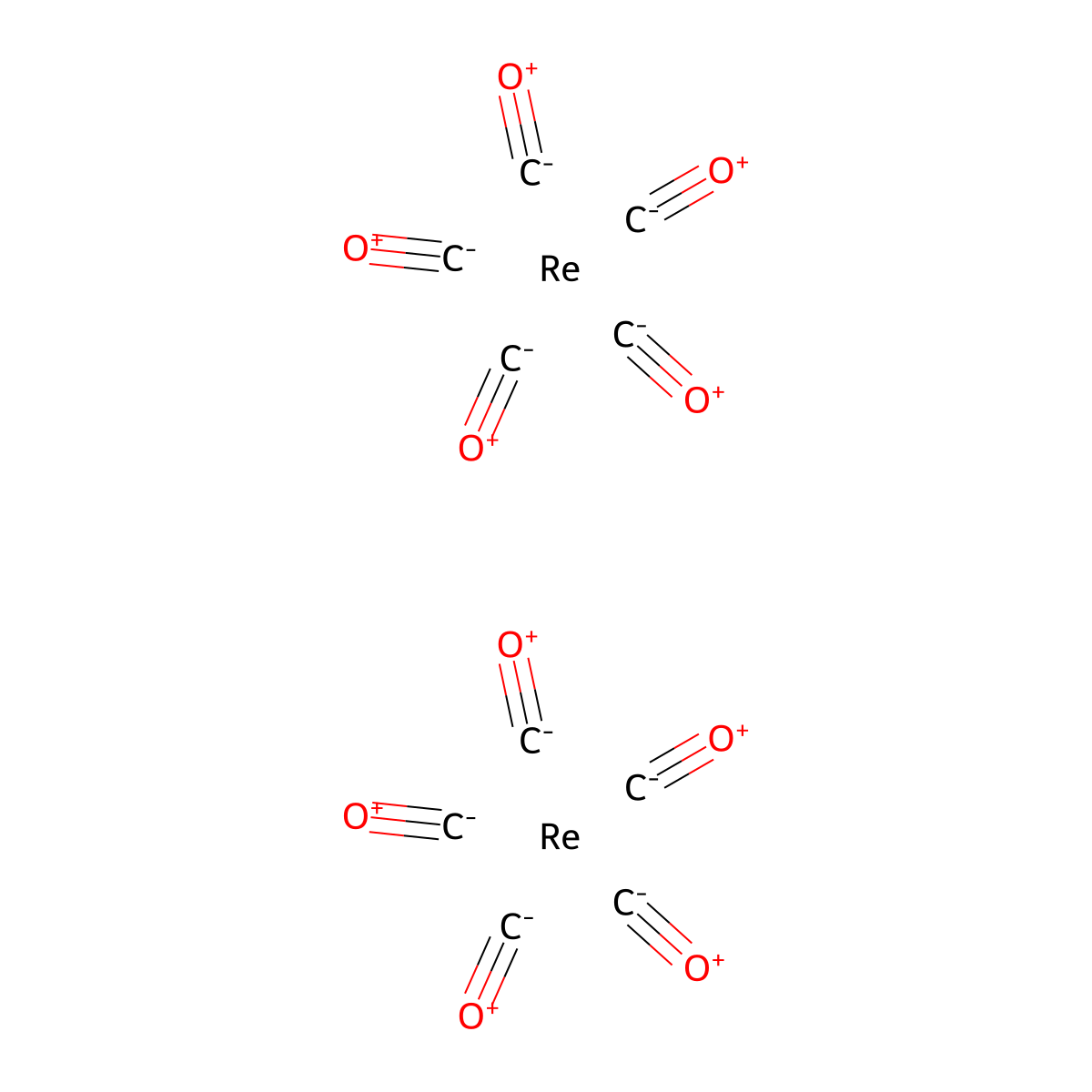 Dirhenium decacarbonyl molecular structure, CAS 14285-68-8
