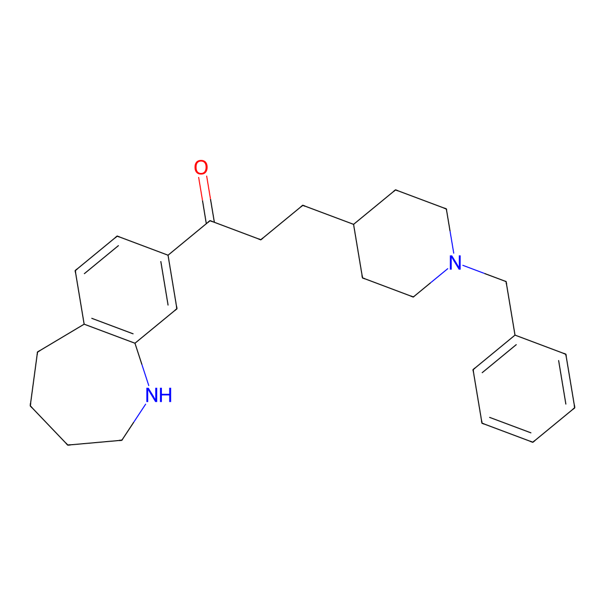 Zanapezil molecular structure, CAS 142852-50-4