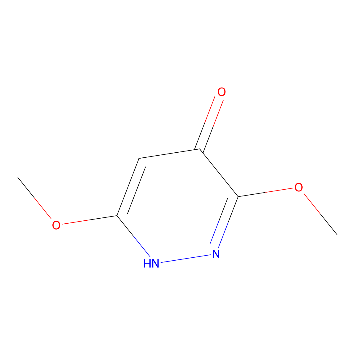 3,6-Dimethoxy-4-hydroxypyridazine molecular structure, CAS 1428532-82-4