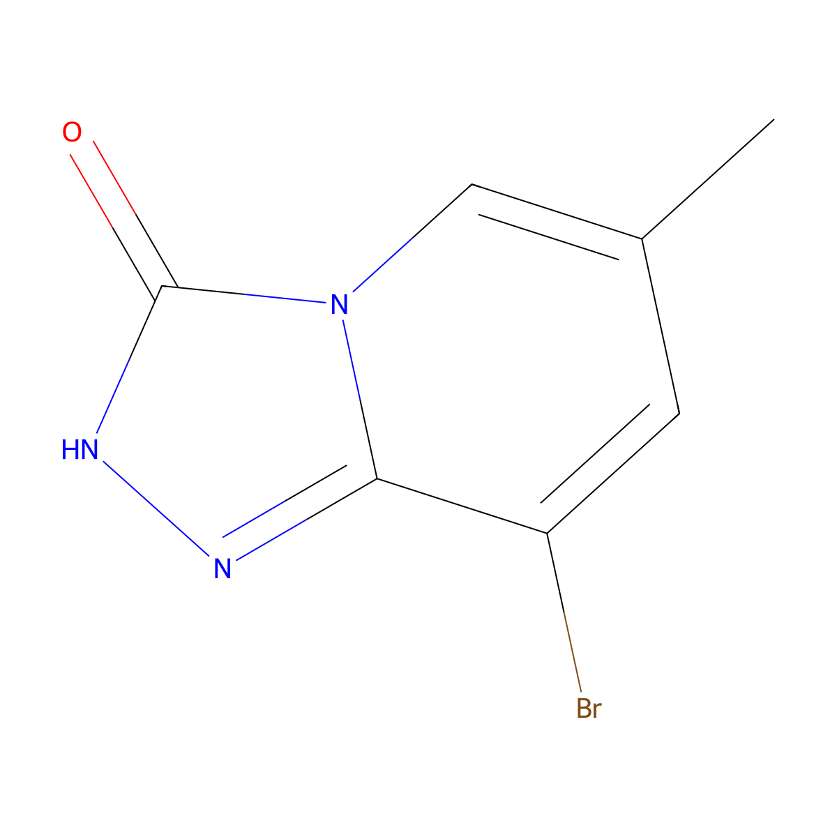 8-Bromo-6-methyl-[1,2,4]triazolo[4,3-a]pyridin-3(2H)-one molecular structure, CAS 1428532-90-4