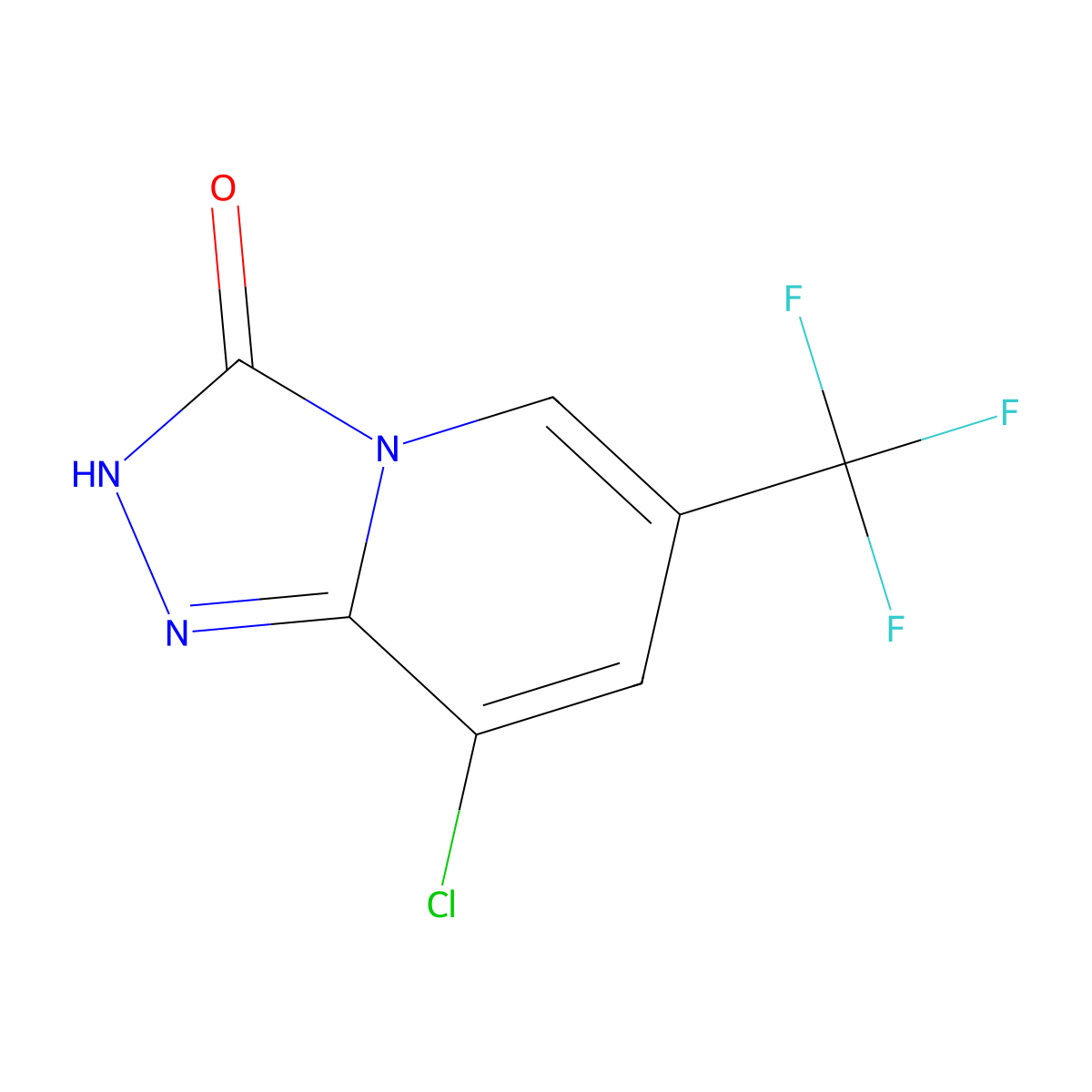 8-Chloro-6-(trifluoromethyl)-[1,2,4]triazolo[4,3-a]pyridin-3(2H)-one molecular structure, CAS 1428532-93-7