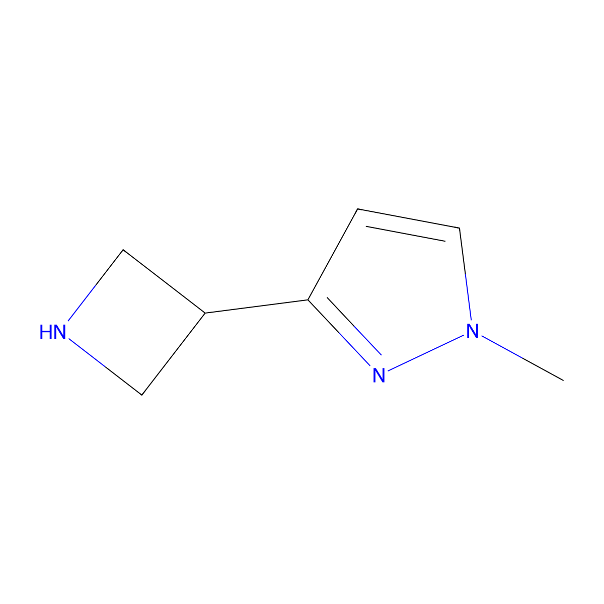 3-(Azetidin-3-yl)-1-methyl-1h-pyrazole molecular structure, CAS 1428538-66-2