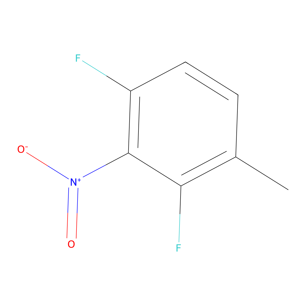 1,3-Difluoro-4-methyl-2-nitrobenzene molecular structure, CAS 1428539-73-4