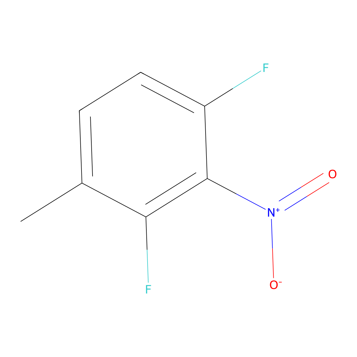 1,3-Difluoro-4-methyl-2-nitrobenzene molecular structure, CAS 1428539-73-4