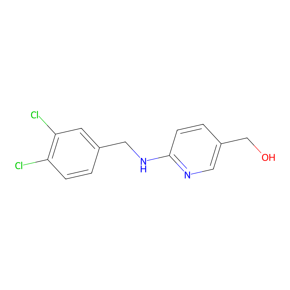 (6-(3,4-Dichlorobenzylamino)pyridin-3-yl)methanol molecular structure, CAS 1428558-16-0
