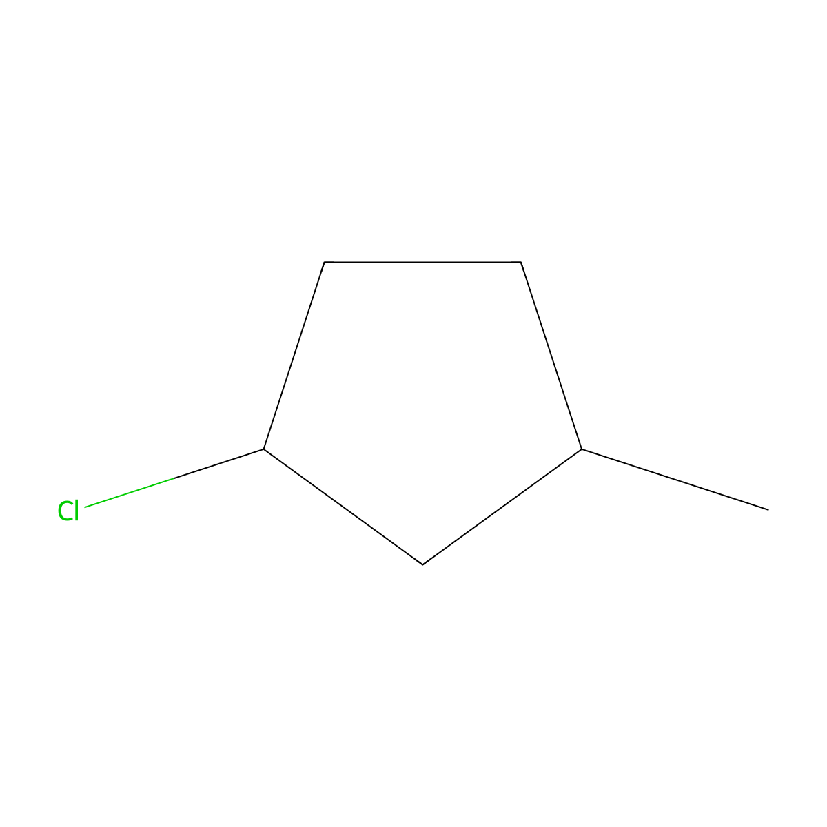 1-Chloro-3-methylcyclopentane molecular structure, CAS 142857-44-1