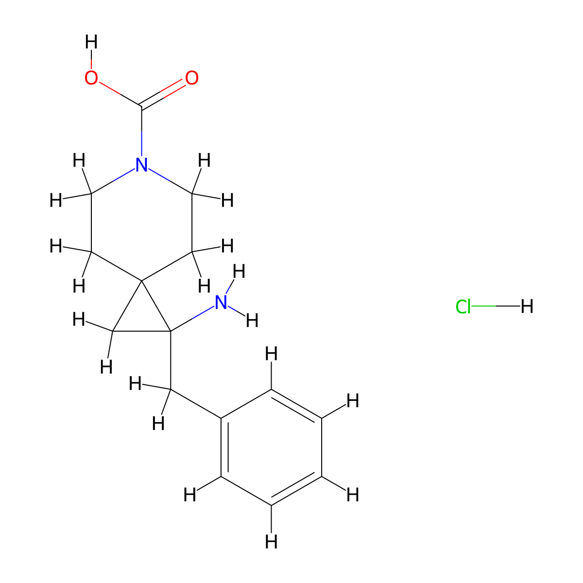 1-Amino-1-benzyl-6-azaspiro[2.5]octane-6-carboxylic acid hydrochloride molecular structure, CAS 1428582-20-0