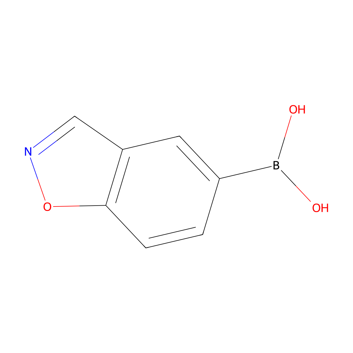 Benzo[D]isoxazol-5-ylboronic acid molecular structure, CAS 1428582-37-9