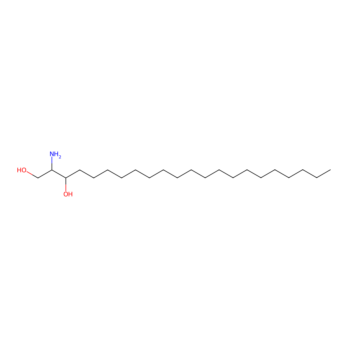 (2S,3R)-2-Amino-1,3-docosanediol molecular structure, CAS 1428630-19-6