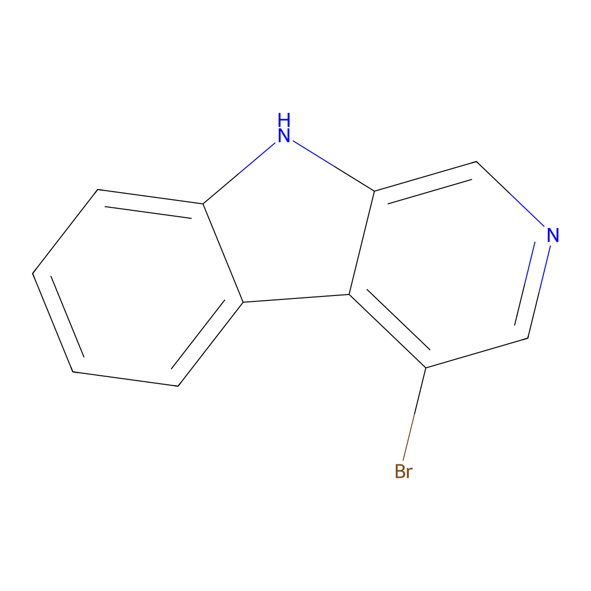 4-Bromo-9H-pyrido[3,4-b]indole molecular structure, CAS 1428635-31-7
