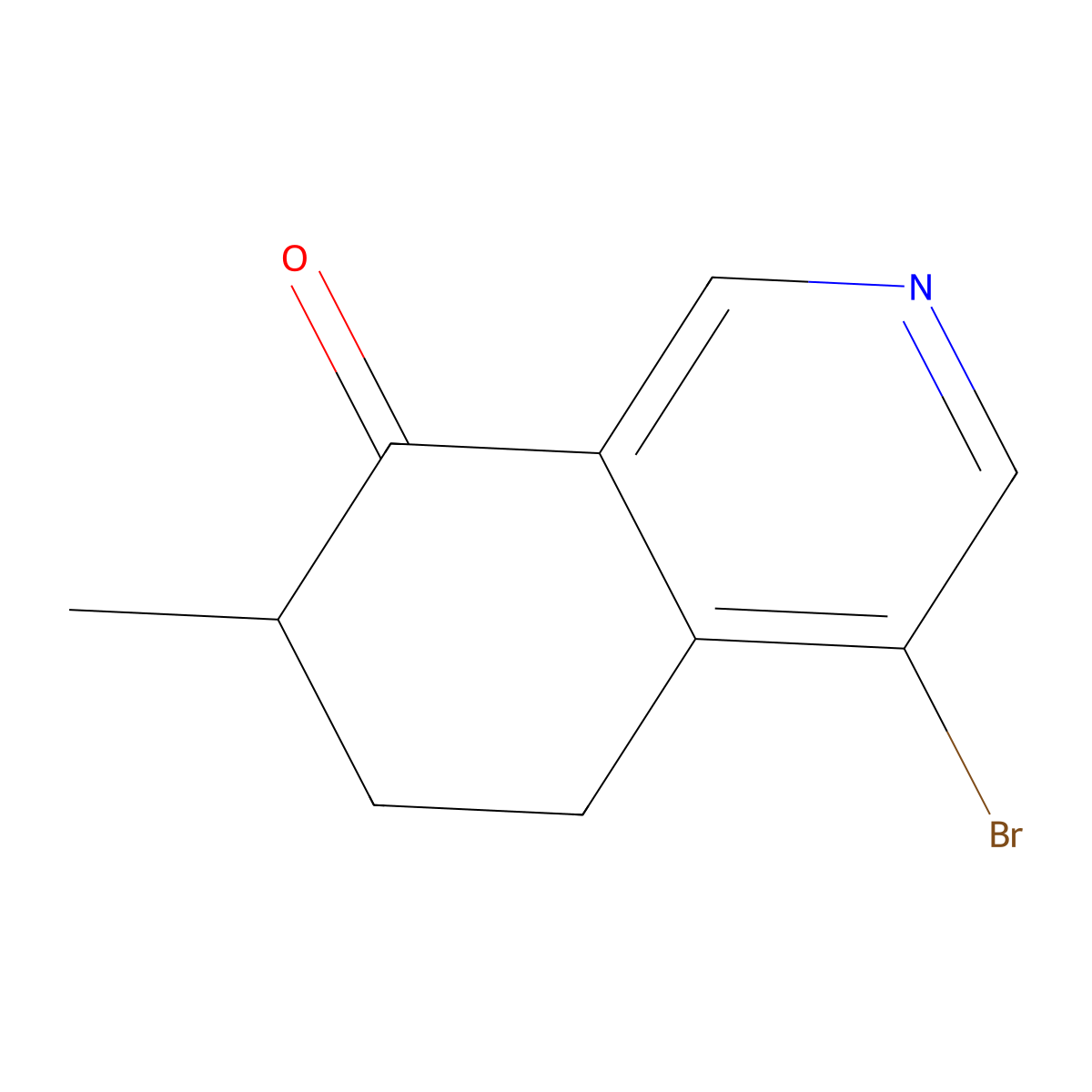 4-Bromo-6,7-dihydro-7-methyl-8(5H)-isoquinolinone molecular structure, CAS 1428652-04-3