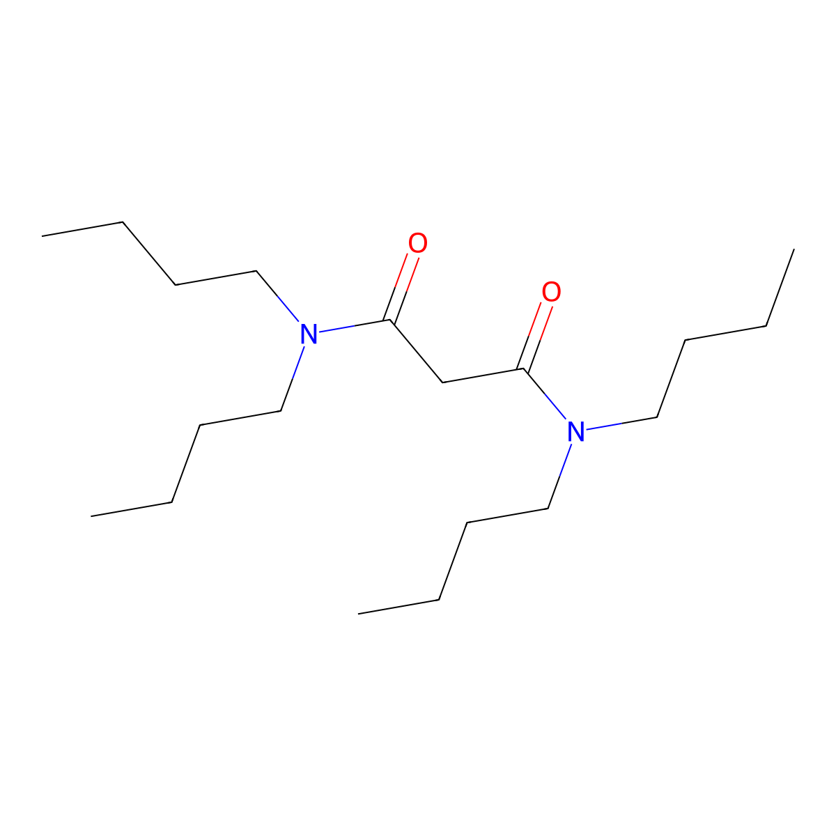 N,N,N',N'-Tetrabutylmalonamide molecular structure, CAS 14287-98-0