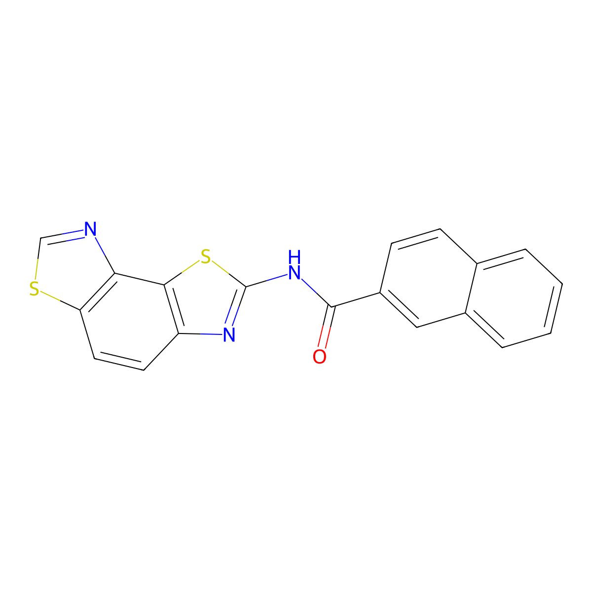 N-(benzo[1,2-d:3,4-d']bis(thiazole)-2-yl)-2-naphthamide molecular structure, CAS 1428729-56-9