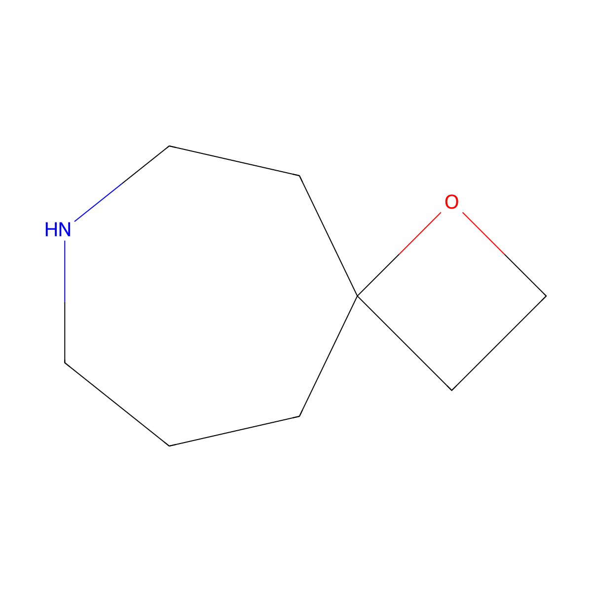 1-Oxa-7-azaspiro[3.6]decane molecular structure, CAS 1428732-71-1