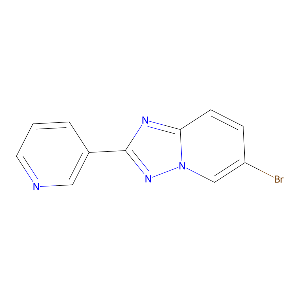 6-Bromo-2-(pyridin-3-YL)-[1,2,4]triazolo[1,5-A]pyridine molecular structure, CAS 1428747-22-1