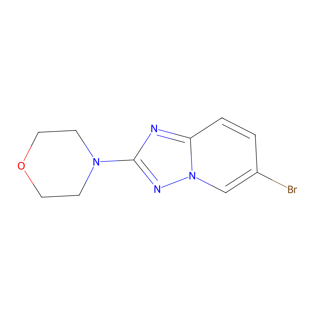 4-(6-Bromo-[1,2,4]triazolo[1,5-A]pyridin-2-YL)morpholine molecular structure, CAS 1428747-36-7