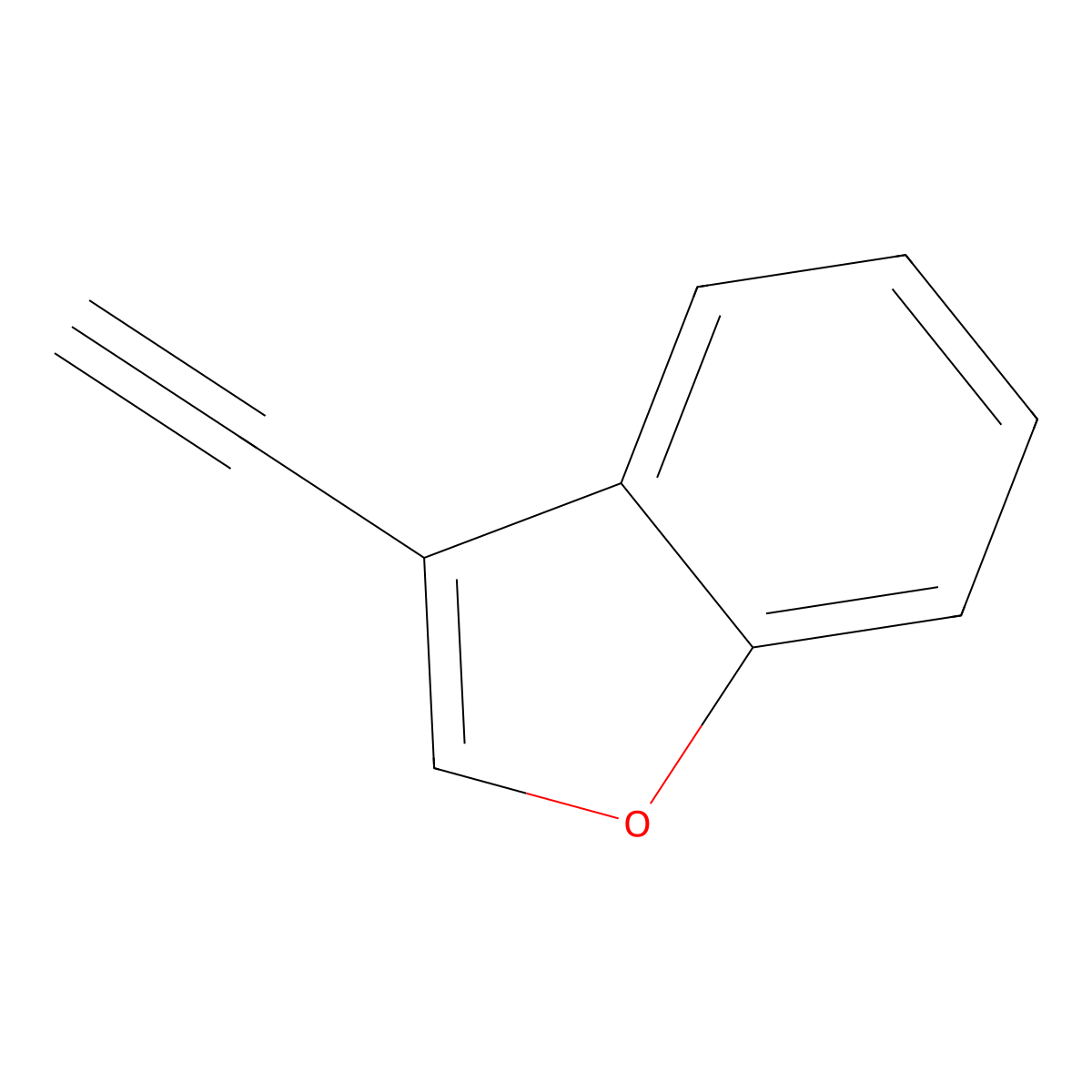 Benzofuran, 3-ethynyl- molecular structure, CAS 1428752-83-3
